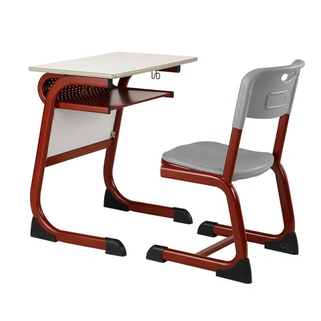 Wholesale Single Seater Student Desk Chair Set Red Wooden Table Used Metal for Dining Bedroom Apartment School Equipment,Wholesale Single Seater Student Desk Chair Set Red Wooden Table Used Metal for Dining Bedroom Apartment School Equipment,DAILY UP FURNITURE-The professional supplier of School Furniture, Office Furniture, Home Furnirure