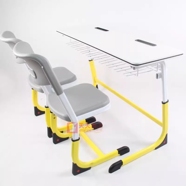 DAILY UP  Double School Desk and Chair Set | Height Adjustable Two-Person Student Table for Classroom, Library Wholesale,DAILY UP  school desk and chair double seat  height adjustable classes student desks and chairs for whole sell,DAILY UP FURNITURE-The professional supplier of School Furniture, Office Furniture, Home Furnirure