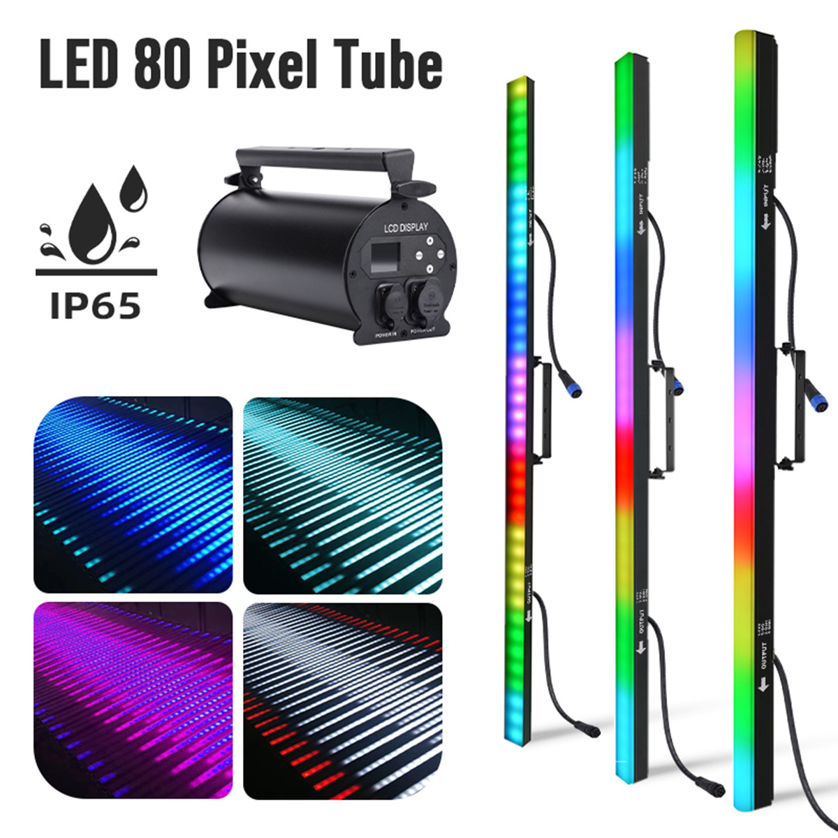 IP65 Waterproof Artnet DMX512 Control DJ Disco Party Strip Stage Effect Tube Light RGB 3IN1 LED Pixel Bar for Wedding KTV Club