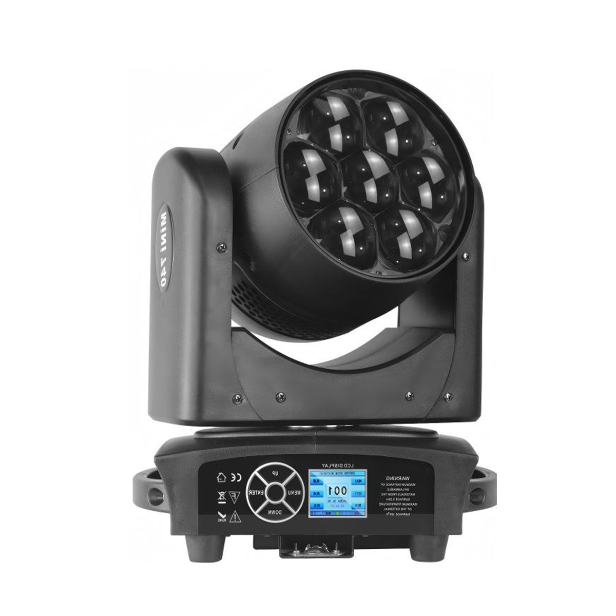 Mini 7*40W Moving Head Light RGBW 4 in 1 LED Beam Wash Zoom Effect  Stage Light for  KTV Disco DJ Home Party