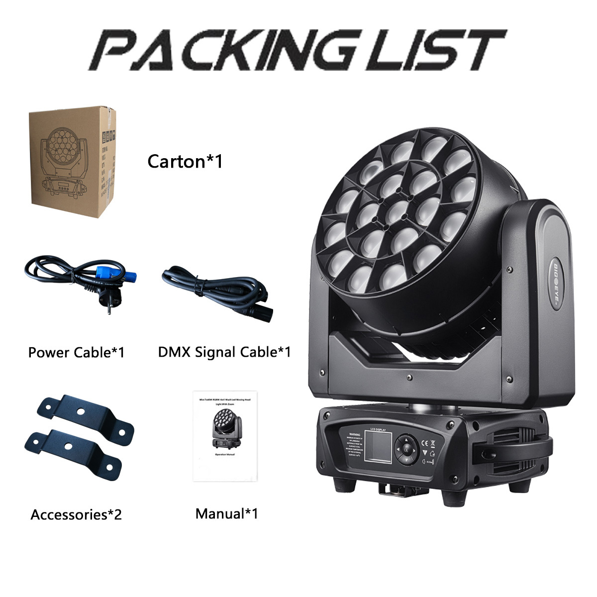 LED Bee Eye Point Control Moving Head Light