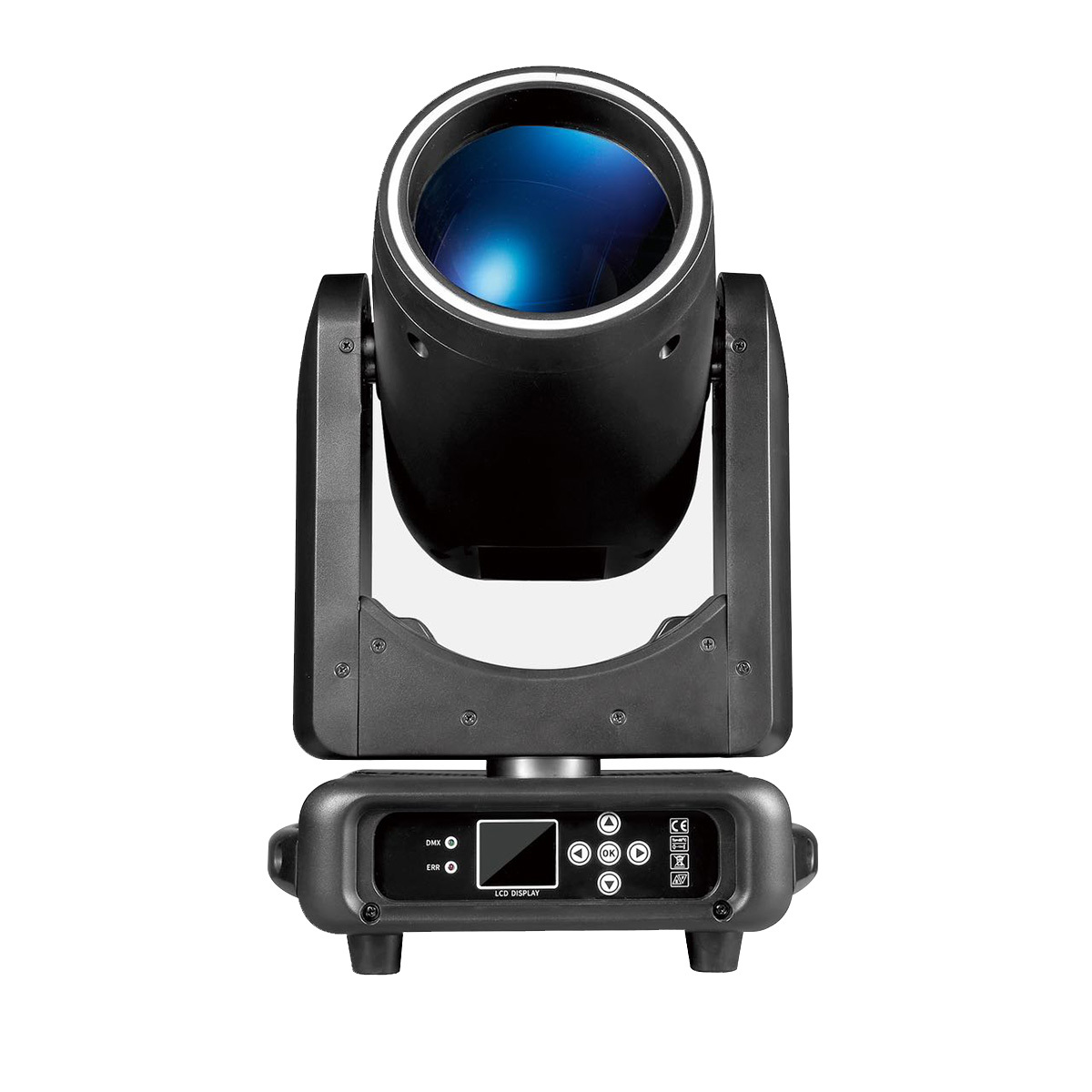 Mini 295W BSW Sharpy Beam Moving Head Light DMX512 LED Ring Strip Spot 13 Pattern Dual Prism Effect Stage Light