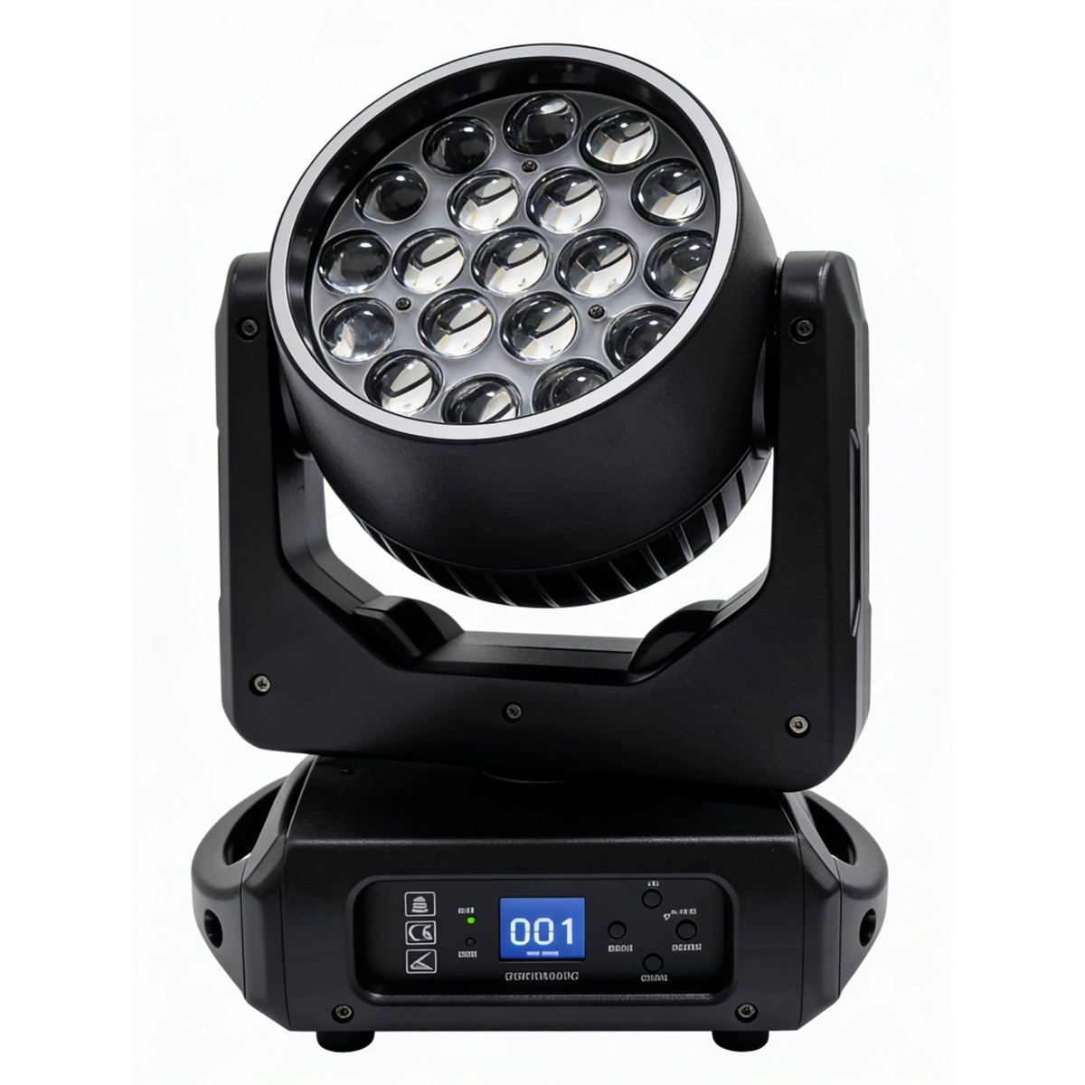 19x15W RGBW 4IN1 LED Zoom Wash Moving Head Lights for Disco DJ KTV Party with DMX512 Single Point Control LED Strip Ring