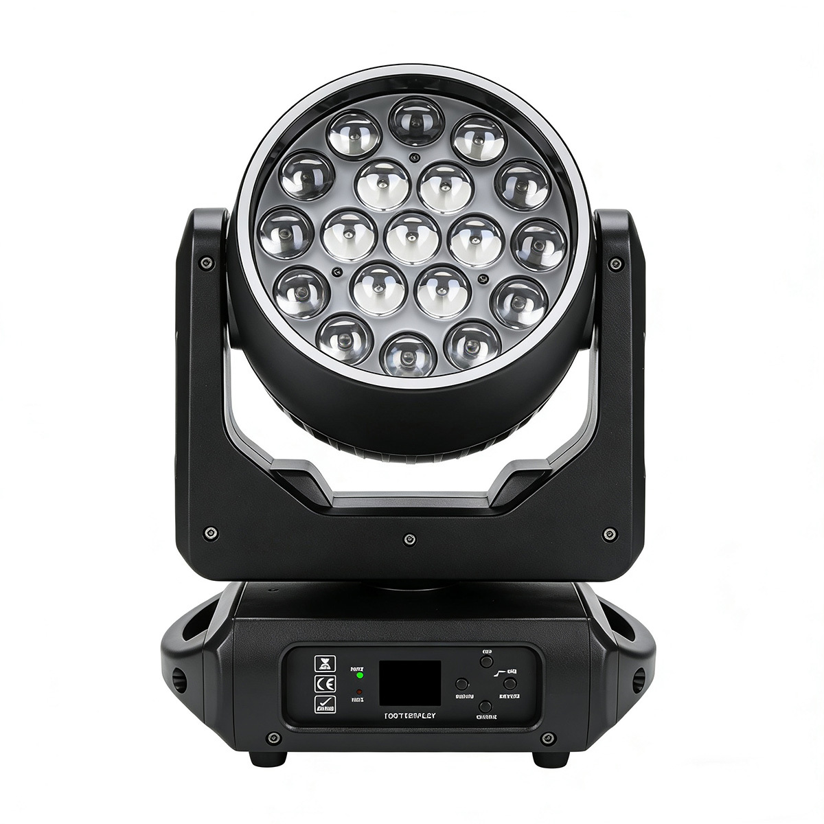 19x15W RGBW 4IN1 LED Zoom Wash Moving Head Lights for Disco DJ KTV Party with DMX512 Single Point Control LED Strip Ring