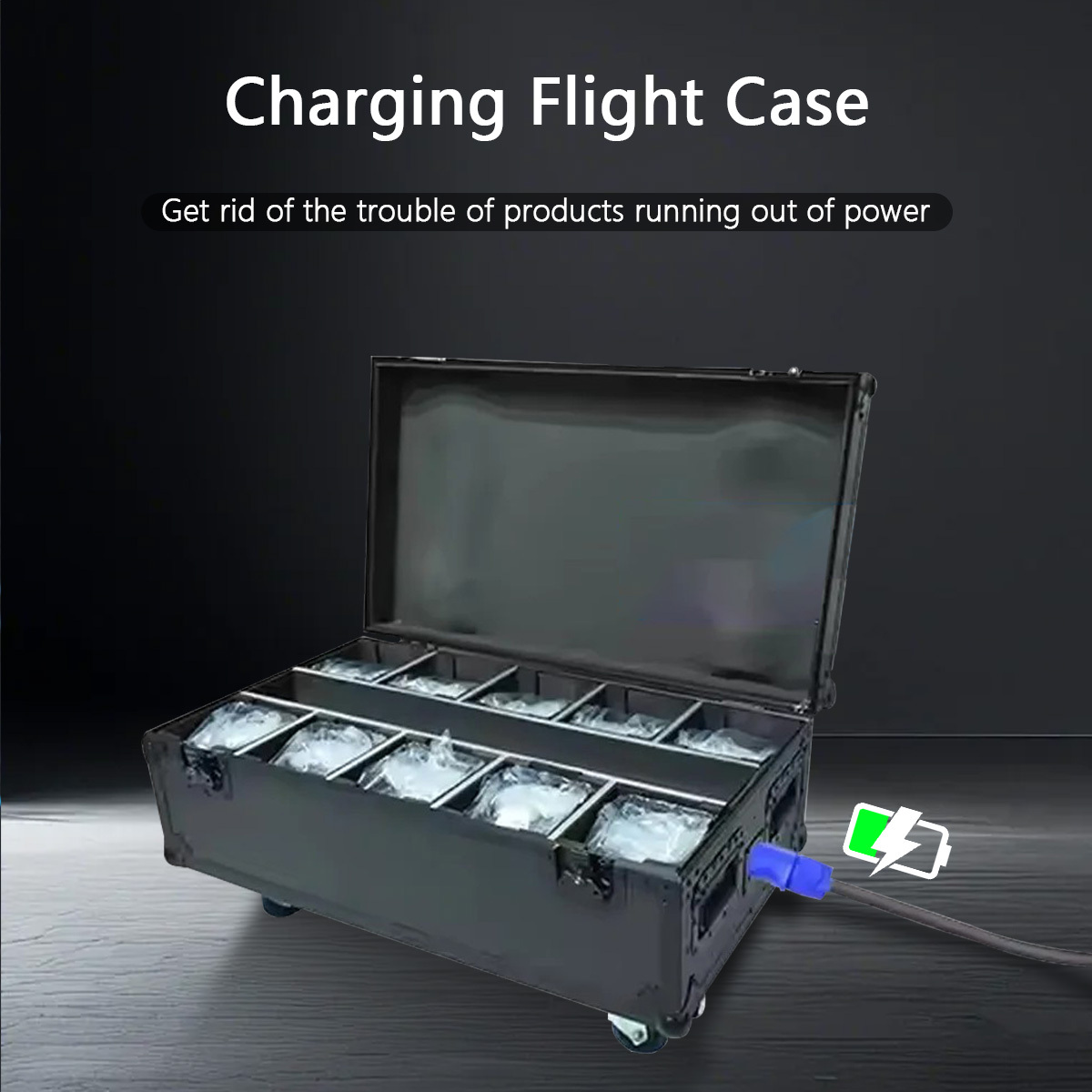 6X18W APP Wifi W-DMX DMX512 Control RDM Rechargeable 2.4G Wireless Battery Powered LED UPlight for Wedding Club Party DJ