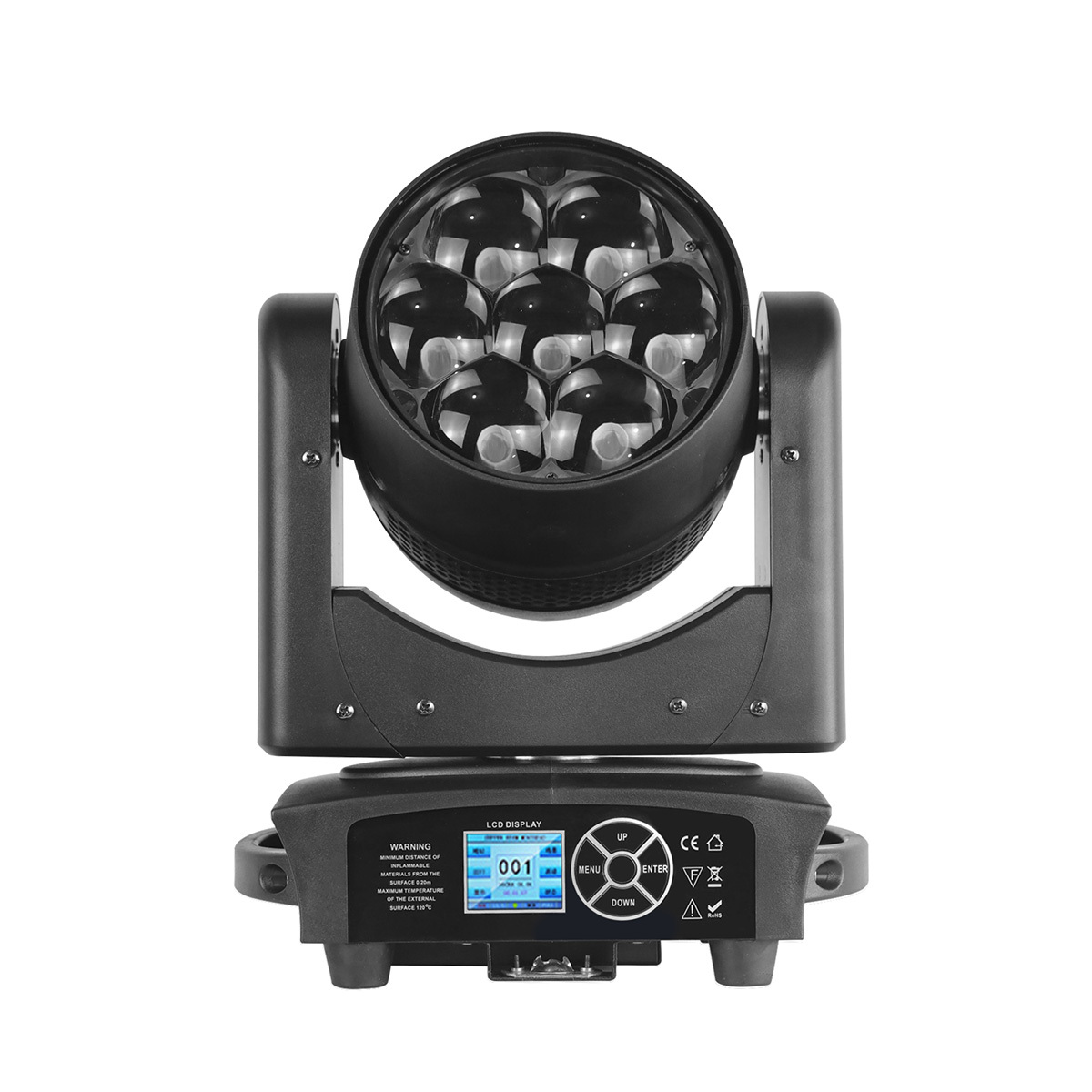 Mini 7*40W Moving Head Light RGBW 4 in 1 LED Beam Wash Zoom Effect  Stage Light for  KTV Disco DJ Home Party