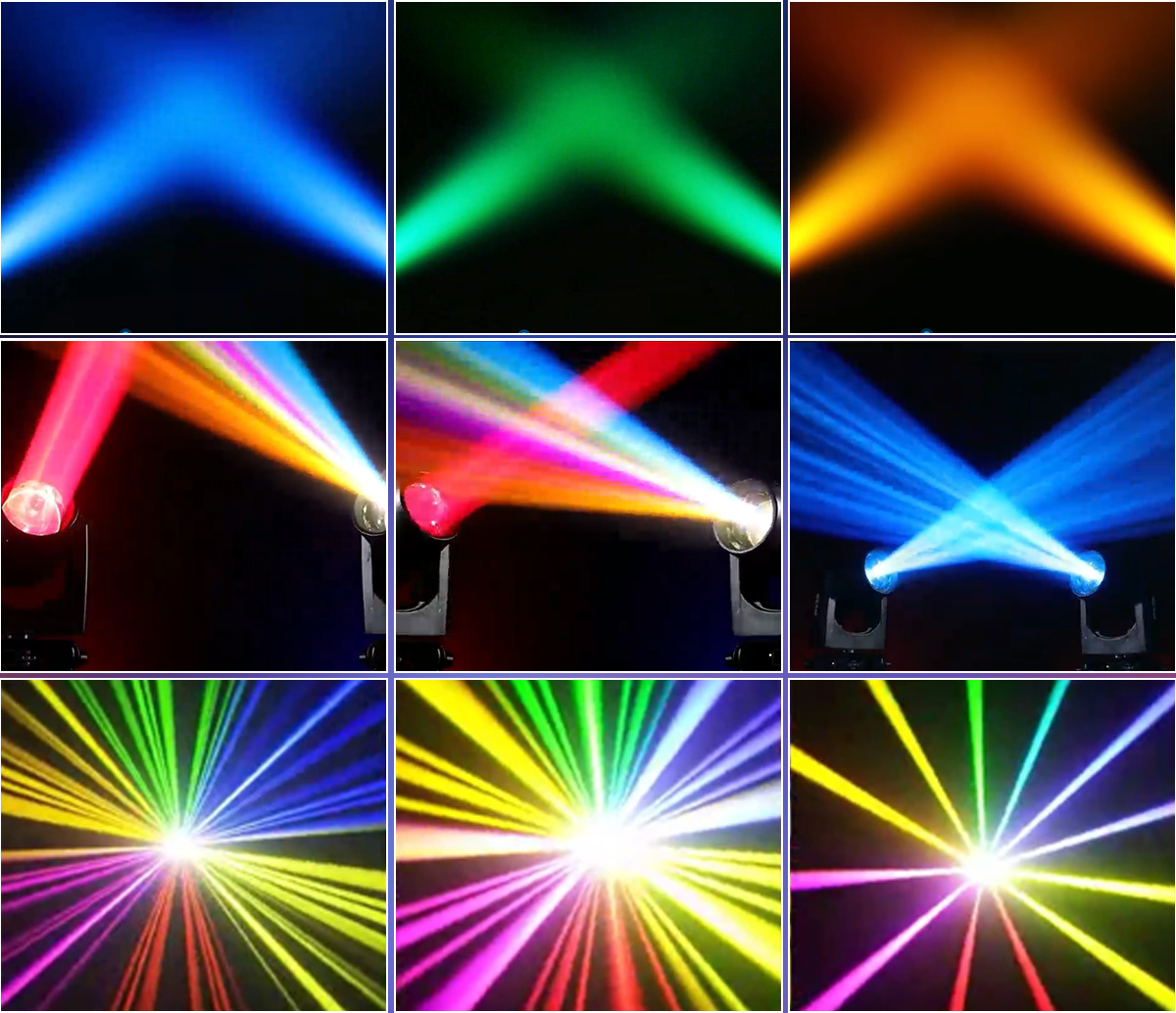 RZ 300W BSW RDM DMX512 Frost Slient Spot 24Prisms Rainbow 17Gobos 14 Color Effect Moving Head Beam Light for DJ DIsco Party
