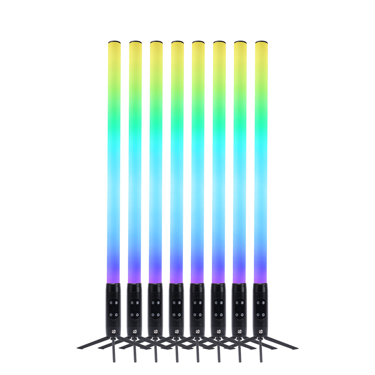 IP65 Waterproof Portable 2.4G Wireless Artnet DMX512 Remote Wifi Control 360 Battery Led Pixel Tube for DJ Party Concert Club
