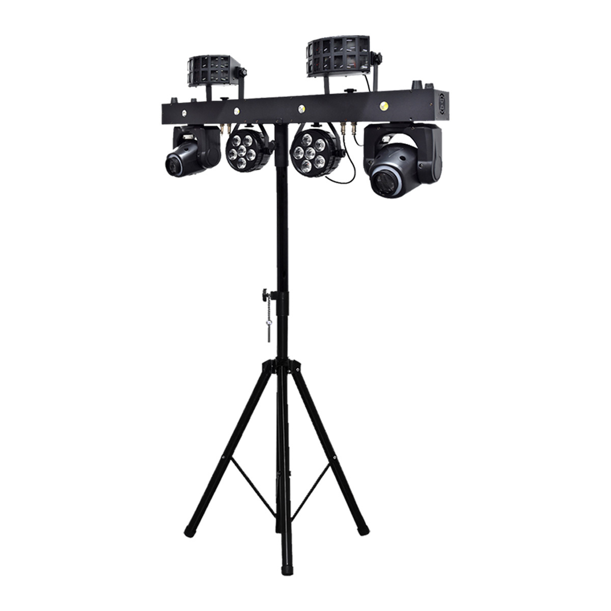 Nouveau 2x30w Spot tête mobile + 6x5w Par + 10w RGBW papillon stroboscope 4in1 support Dj Disco effet éclairage de scène DMX musique discothèque