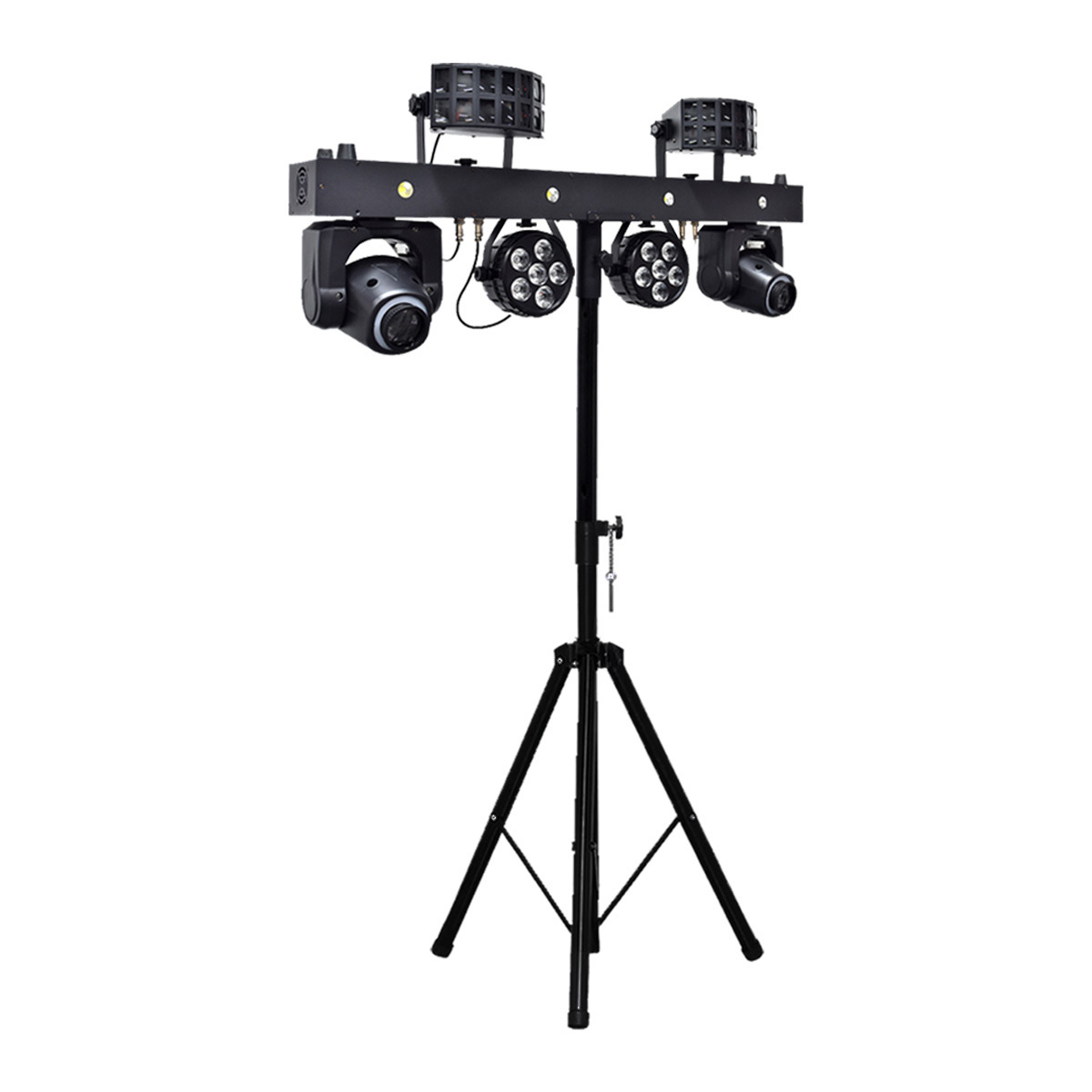 RZ 2x30W RGBW DMX512 butterfly Strobe laser Par Moving Head Removable bar DJ Light Gig Bar Stand light for Disco Party Club