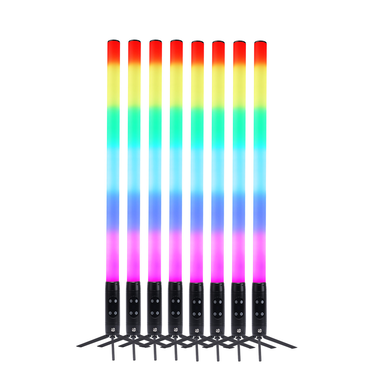 IP65 Waterproof Portable 2.4G Wireless Artnet DMX512 Remote Wifi Control 360 Battery Led Pixel Tube for DJ Party Concert Club