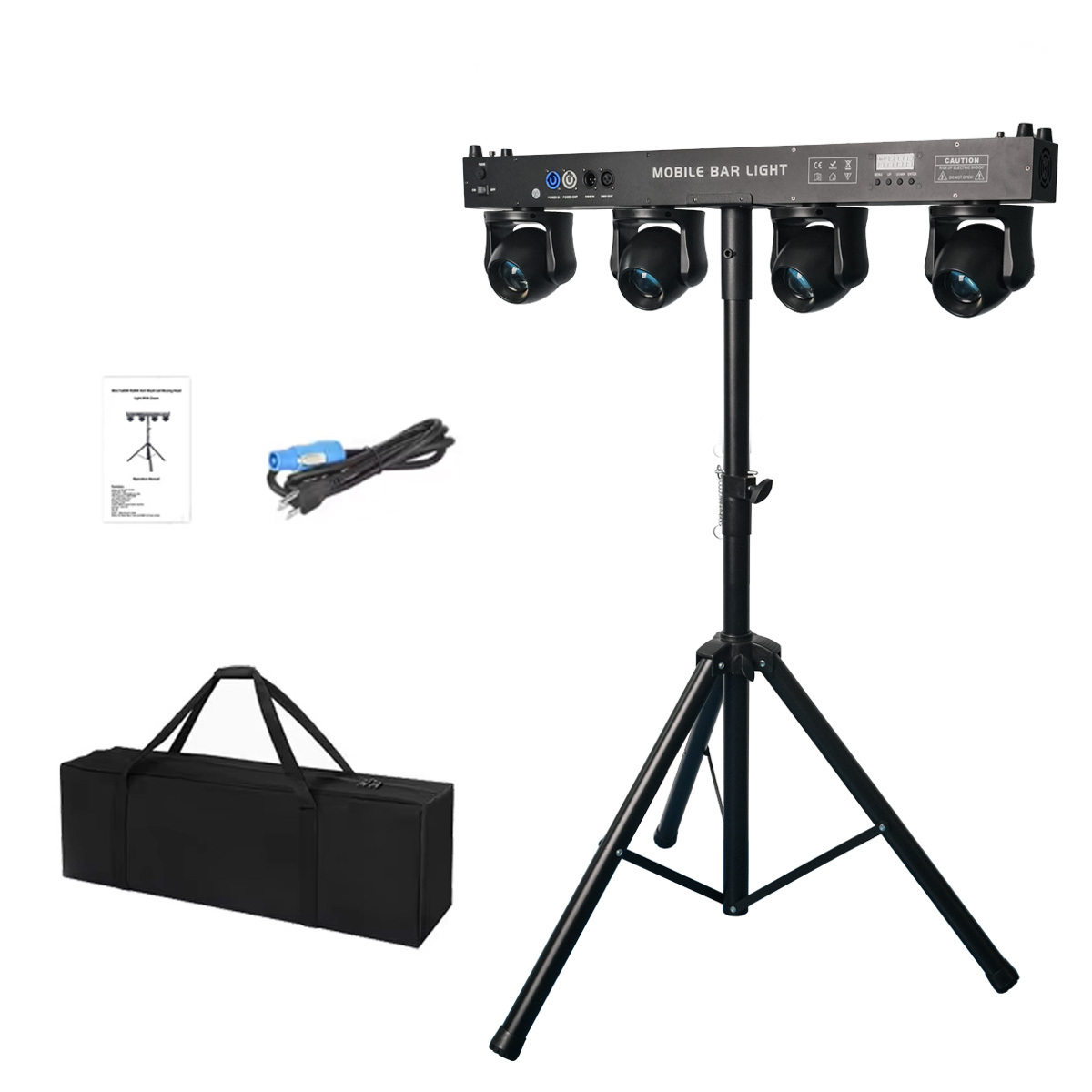 Professional Portable Dj Disco Light Gig Bar DMX512 4*40W RGBW 4in1 Led Stage Bar Moving head Beam Light With Stand