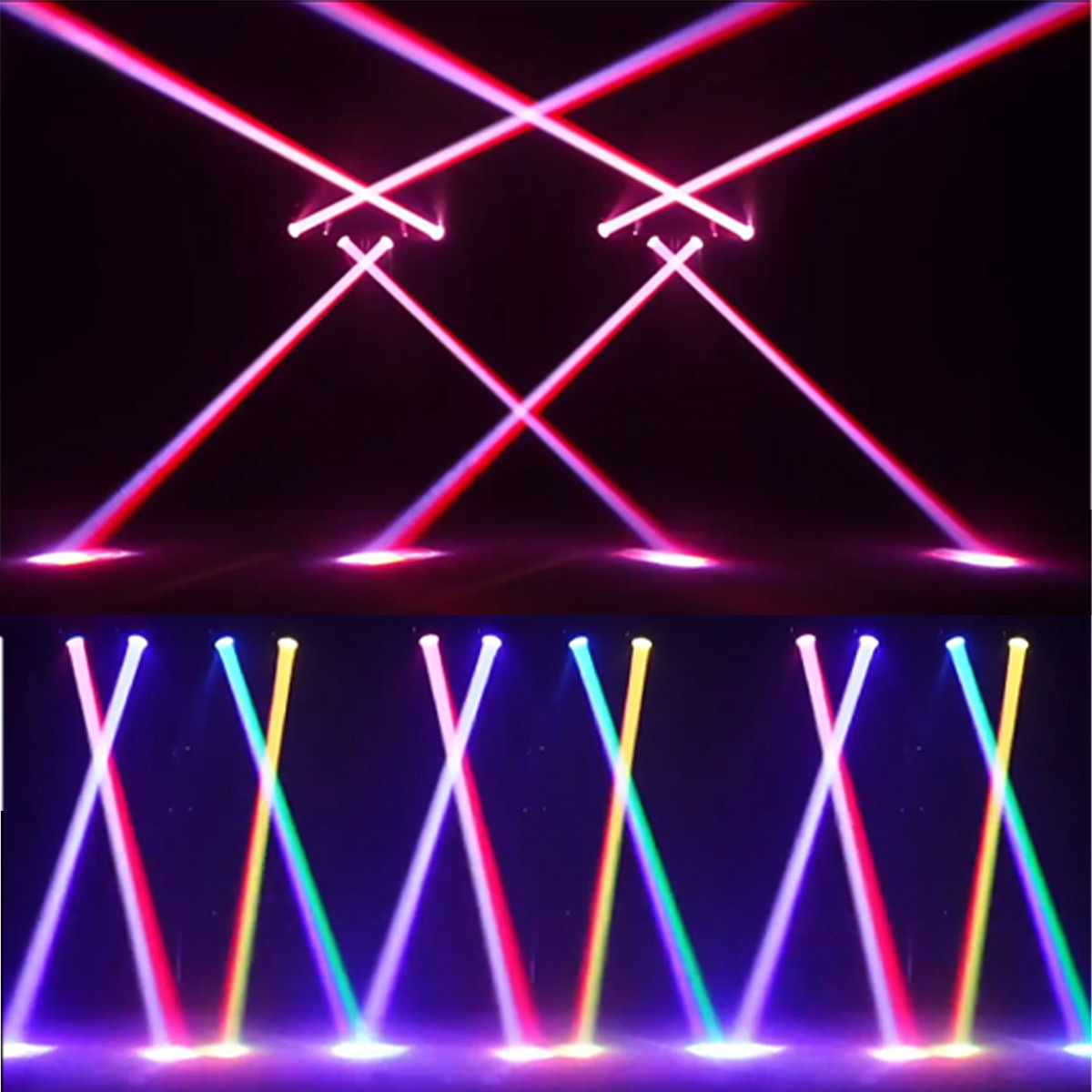 Professional Portable Dj Disco Light Gig Bar DMX512 4*40W RGBW 4in1 Led Stage Bar Moving head Beam Light With Stand