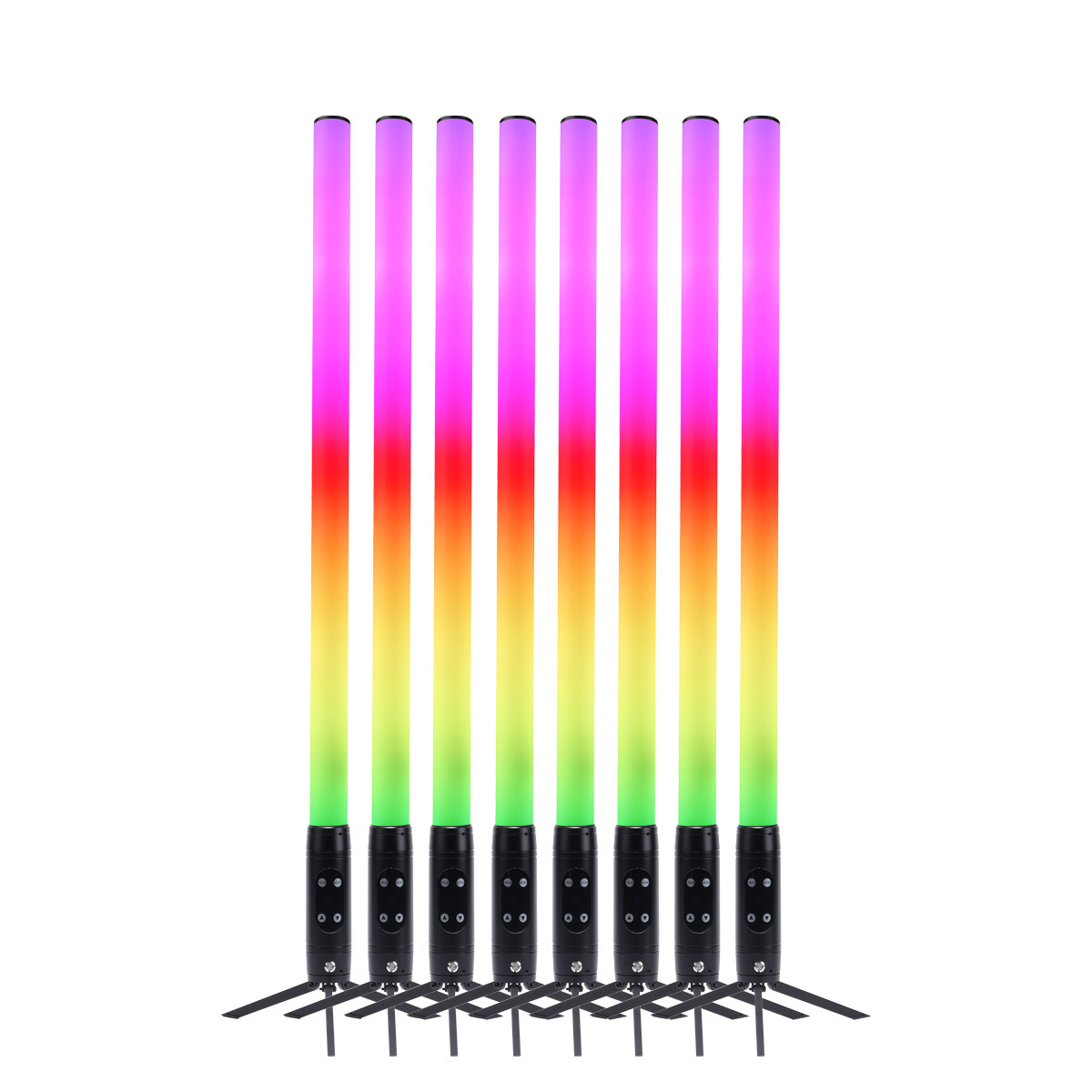 IP65 Waterproof Portable 2.4G Wireless Artnet DMX512 Remote Wifi Control 360 Battery Led Pixel Tube for DJ Party Concert Club