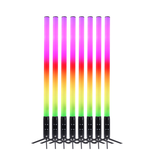 IP65 Waterproof Portable 2.4G Wireless Artnet DMX512 Remote Wifi Control 360 Battery Led Pixel Tube for DJ Party Concert Club