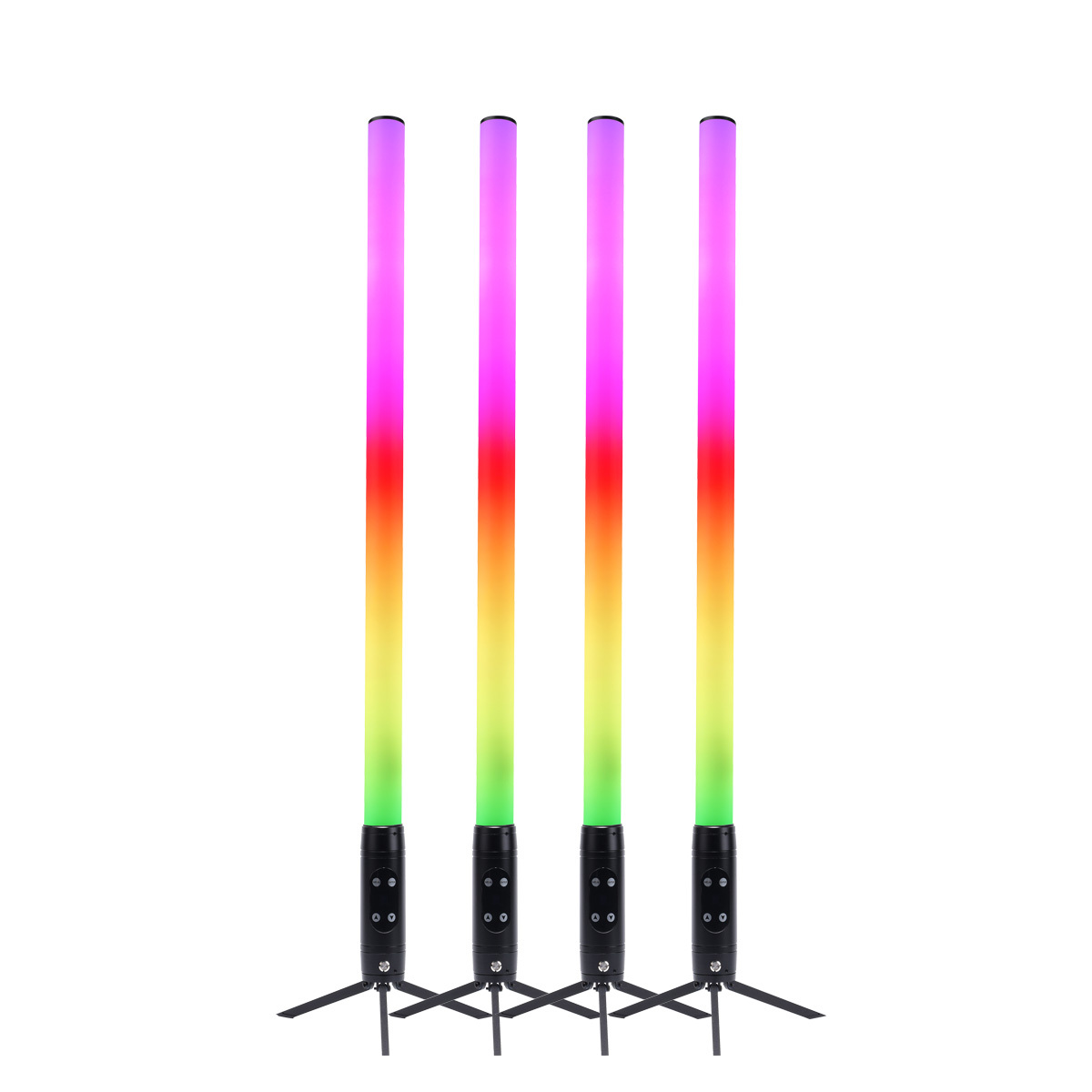4*IP65 Waterproof 360 LED Pixel Tube Wireless Battery LED Tube DMX Wifi Control Stick Club Light for DJ Party KTV Theme Park