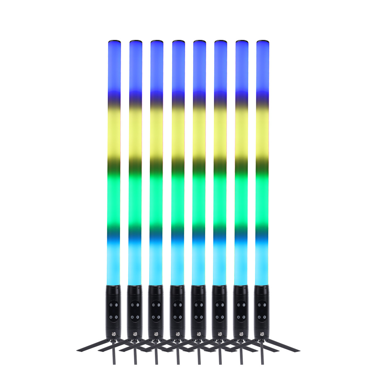 IP65 Waterproof Portable 2.4G Wireless Artnet DMX512 Remote Wifi Control 360 Battery Led Pixel Tube for DJ Party Concert Club
