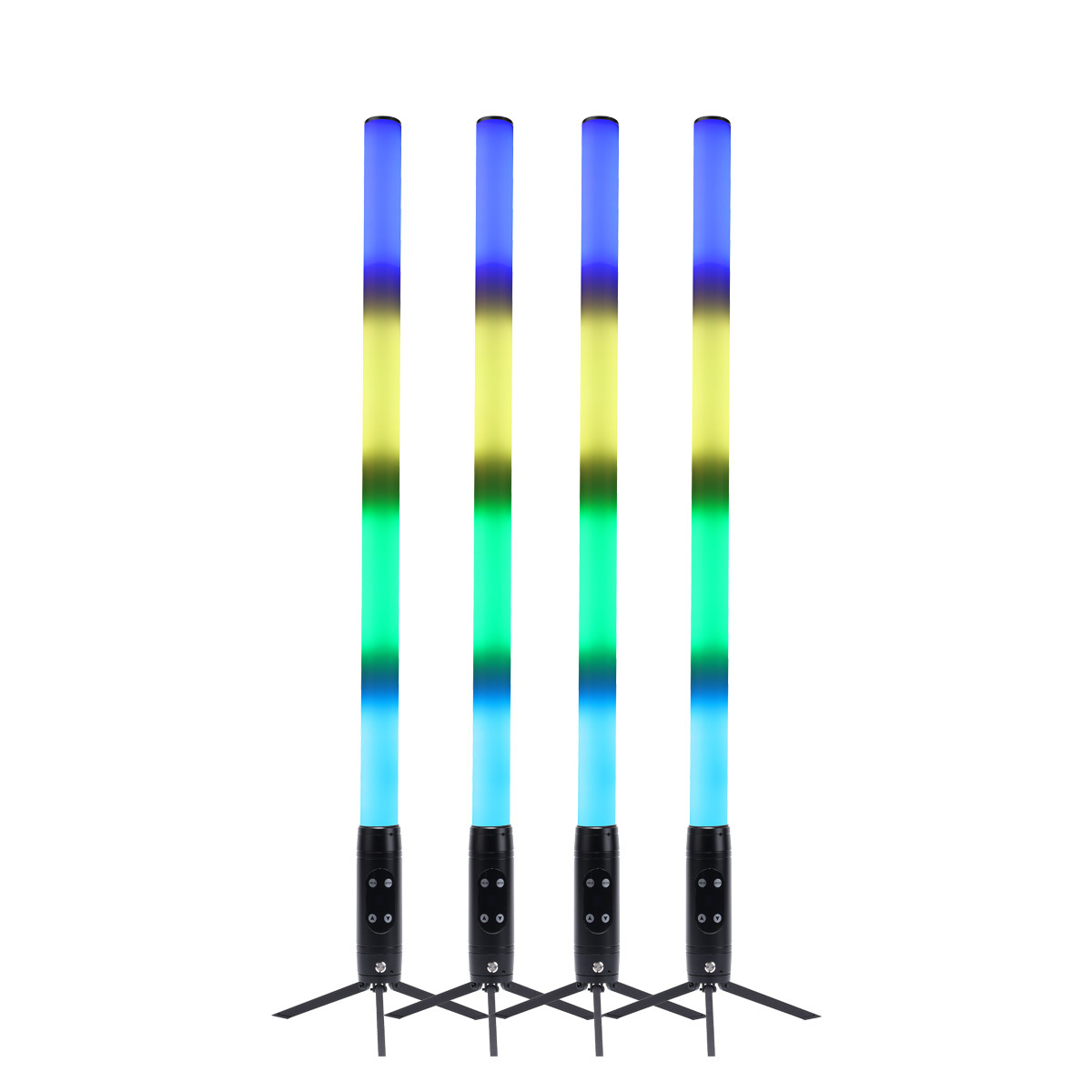 4*IP65 Waterproof 360 LED Pixel Tube Wireless Battery LED Tube DMX Wifi Control Stick Club Light for DJ Party KTV Theme Park