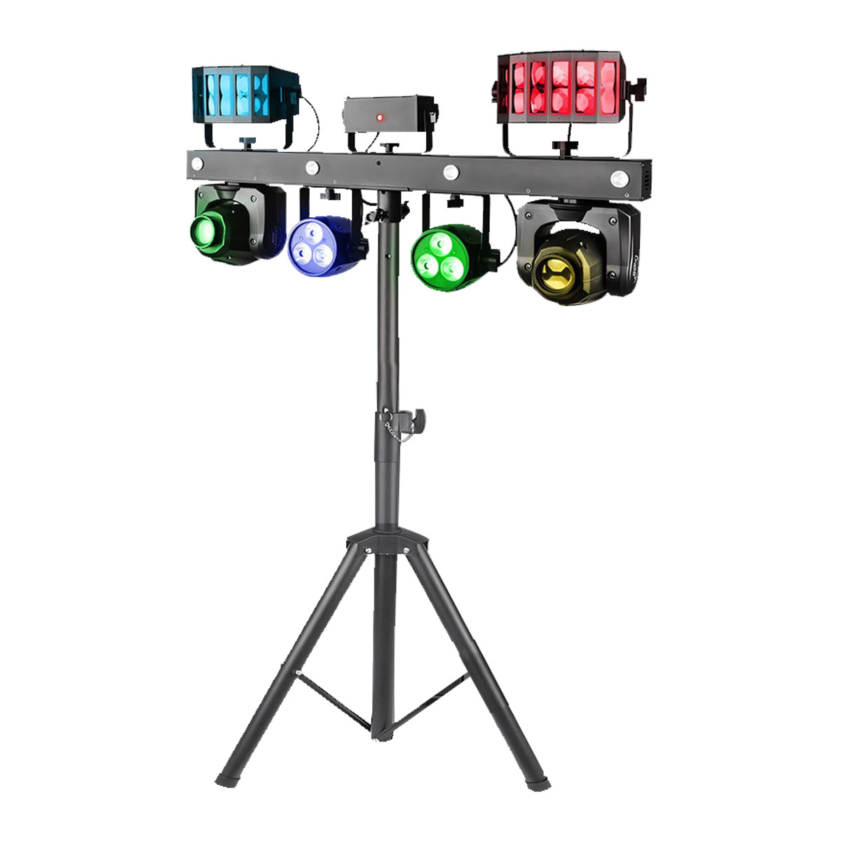 LED Gig Bar DJ Light RGBW 5in1 DMX512 Butterfly Strobe Effcet Moving Head Par Laser Stage Stand Light for DJ Disco Party Club