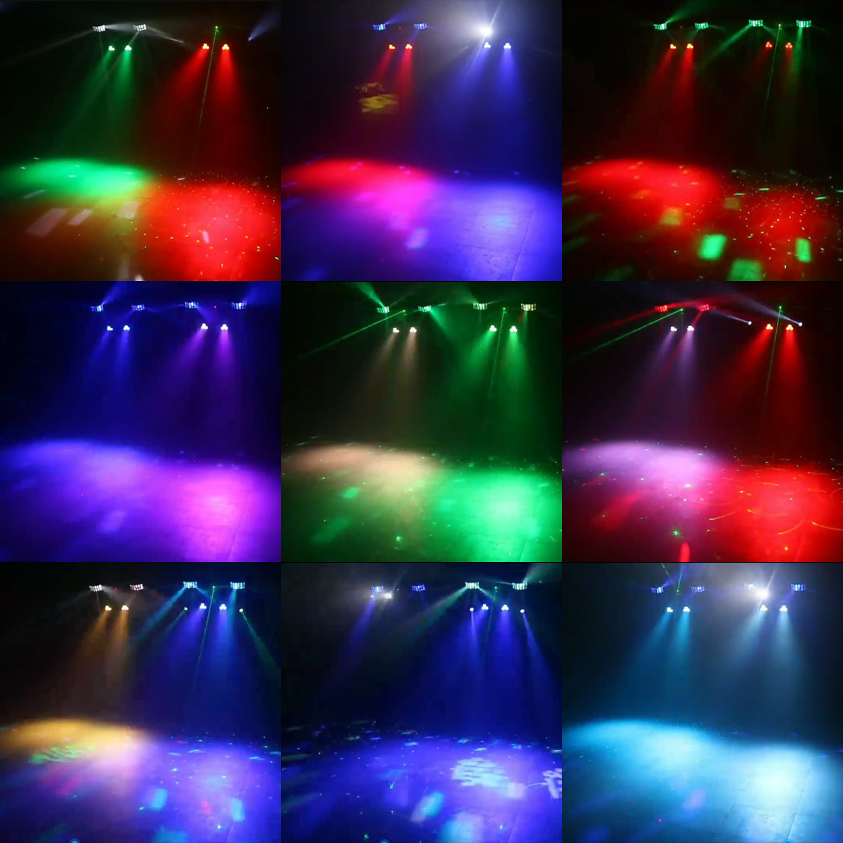 LED Gig Bar DJ Light RGBW 5in1 DMX512 Butterfly Strobe Effcet Moving Head Par Laser Stage Stand Light for DJ Disco Party Club