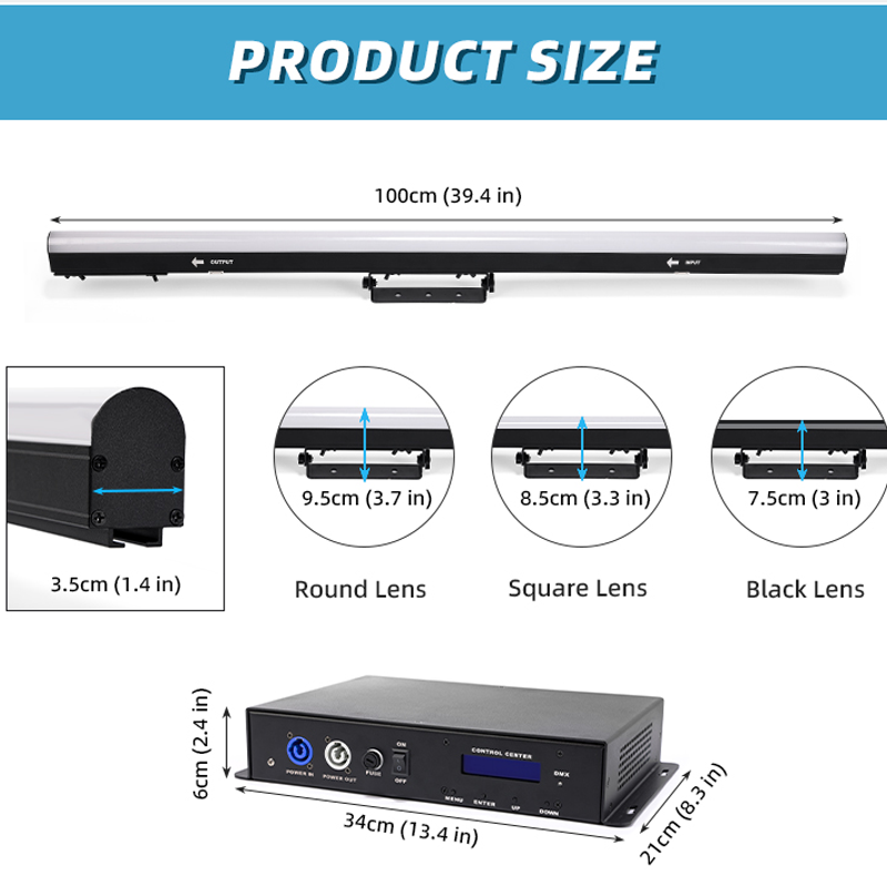 DMX512 ArtNet Programmable Pixel LED Bar Indoor Grade Lighting Fixture for KTV Stage Club Events & Hotel Decoration