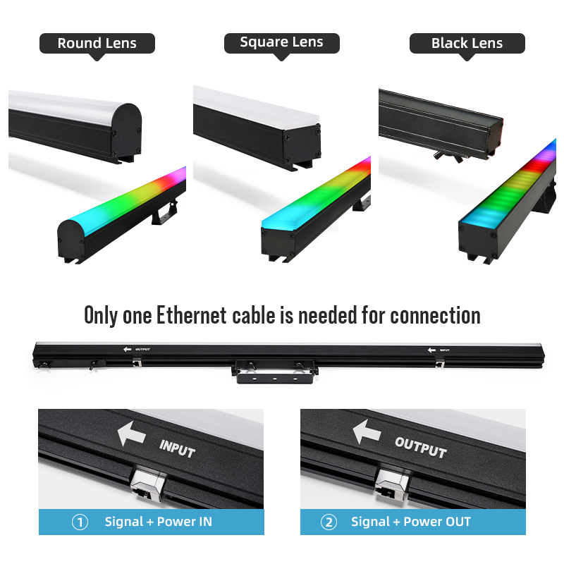 DMX512 ArtNet Programmable Pixel LED Bar Indoor Grade Lighting Fixture for KTV Stage Club Events & Hotel Decoration