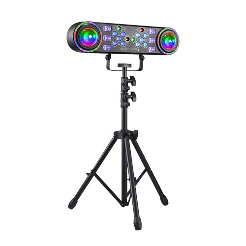 Double Ball Seven-in-One Beam Stage Lights 15W Magic Purple Dye 2*100mW Red Laser 2*50mW Green Laser Stand Light