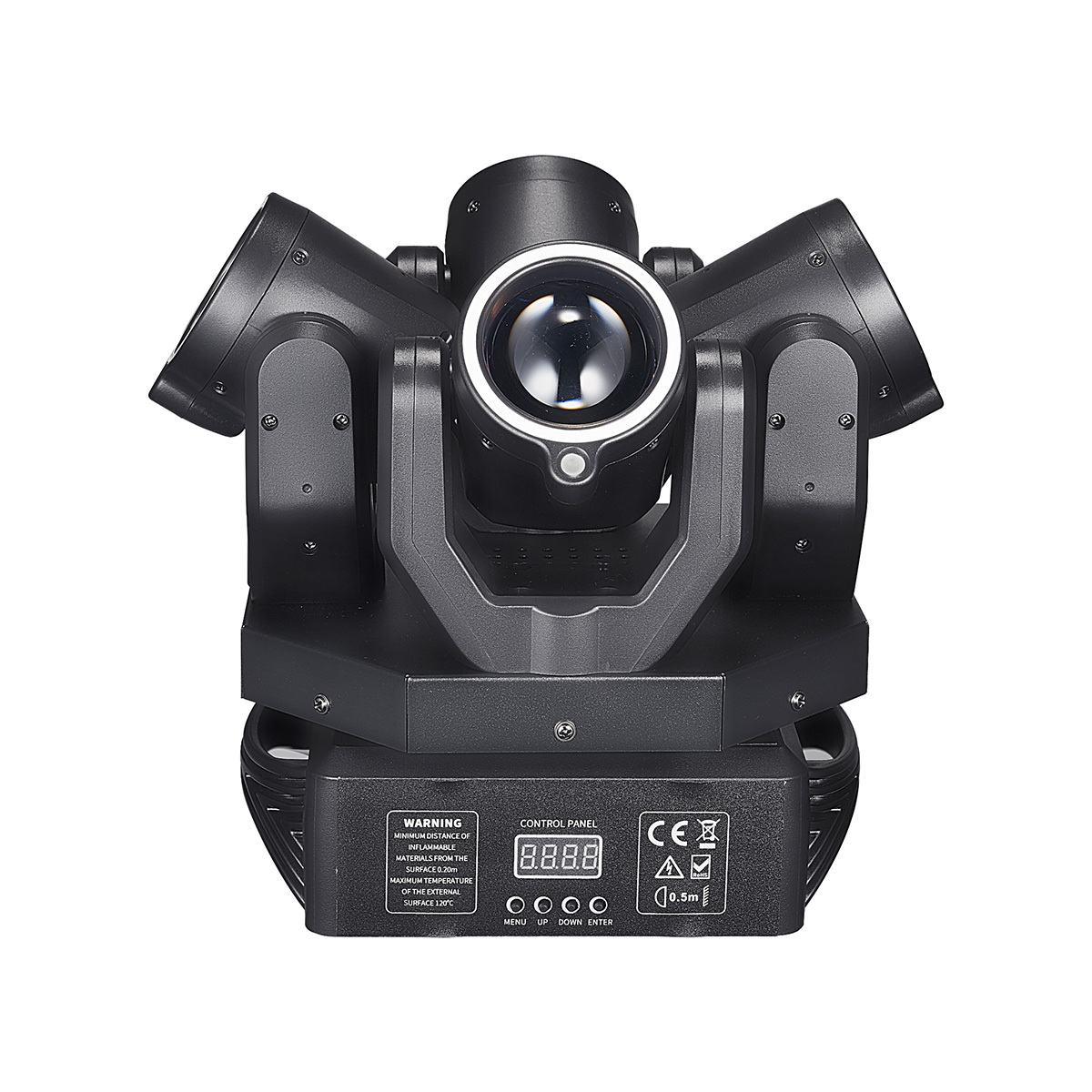 4-arms Warship Moving Head Light with Beam Laser rainbow Effect DMX Voice Control for Stage Disco Party Wedding DJ Lighting