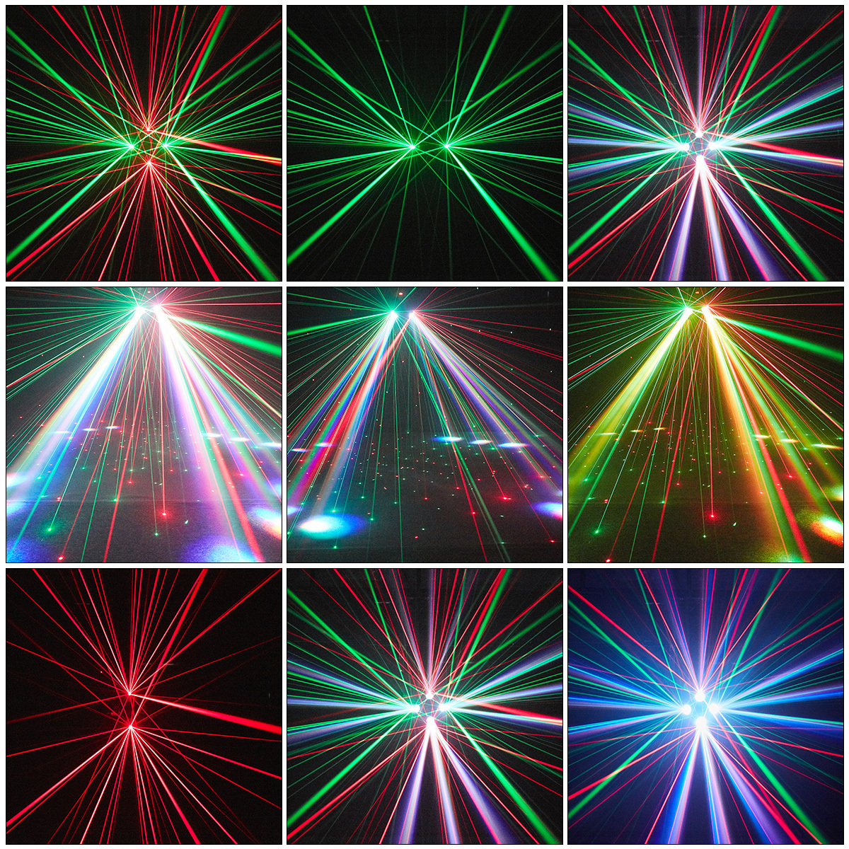 4-arms Warship Moving Head Light with Beam Laser rainbow Effect DMX Voice Control for Stage Disco Party Wedding DJ Lighting