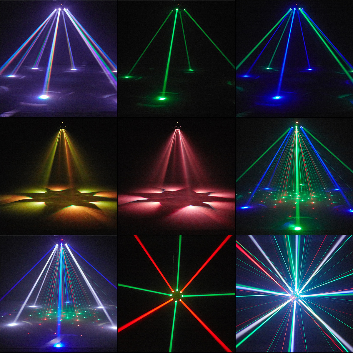 Factory Direct Stock 150W 8 Arm King Kong RGBW LED Moving Head Light Remote DMX512 Beam Strobe Laser Effects Light for DJ Stage