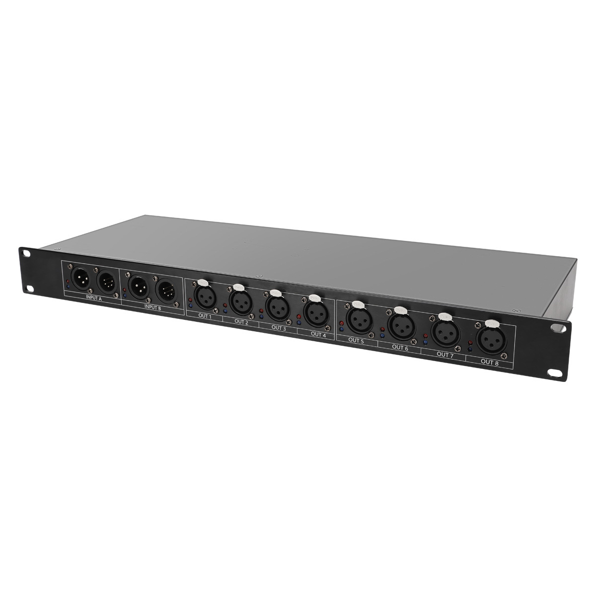 DMX Splitter Signal Amplifier 8 Port DMX Splitter Stage Machine Dmx Splitter Extender for Wedding/DJ/party/disco Controller