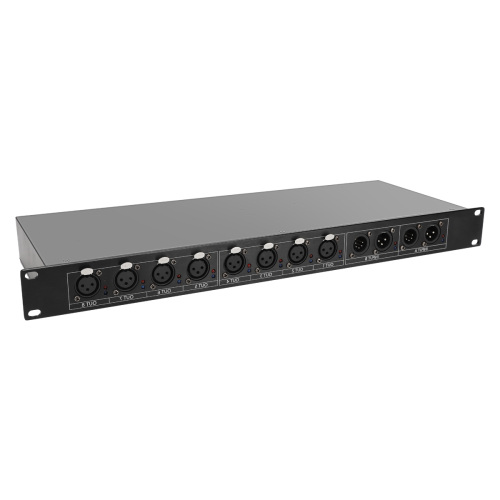 DMX Splitter Signal Amplifier 8 Port DMX Splitter Stage Machine Dmx Splitter Extender for Wedding/DJ/party/disco Controller