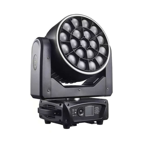 RZ 19X15W RGBW 4IN1 LED Point Control DMX512 LED Strip Ring Effect Wash Zoom Bee Eye Moving Head Light for KTV Party Concert