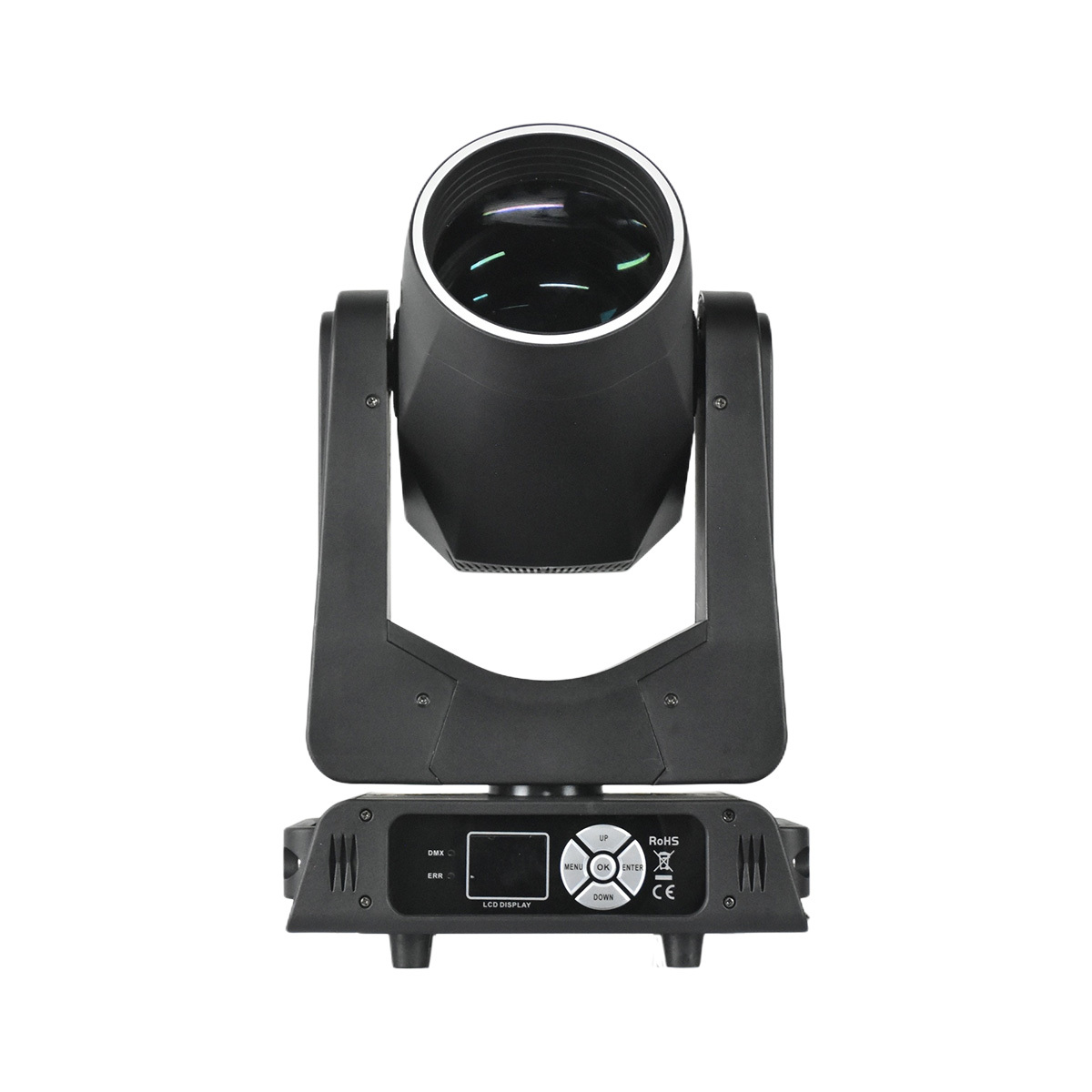 Stage Beam Moving Head Light 200W LED Stage Gobo DJ Light Ring Circle Strip Prism Rainbow Effect Concert DJ Equipment for KTV