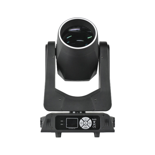 Stage Beam Moving Head Light 200W LED Stage Gobo DJ Light Ring Circle Strip Prism Rainbow Effect Concert DJ Equipment for KTV