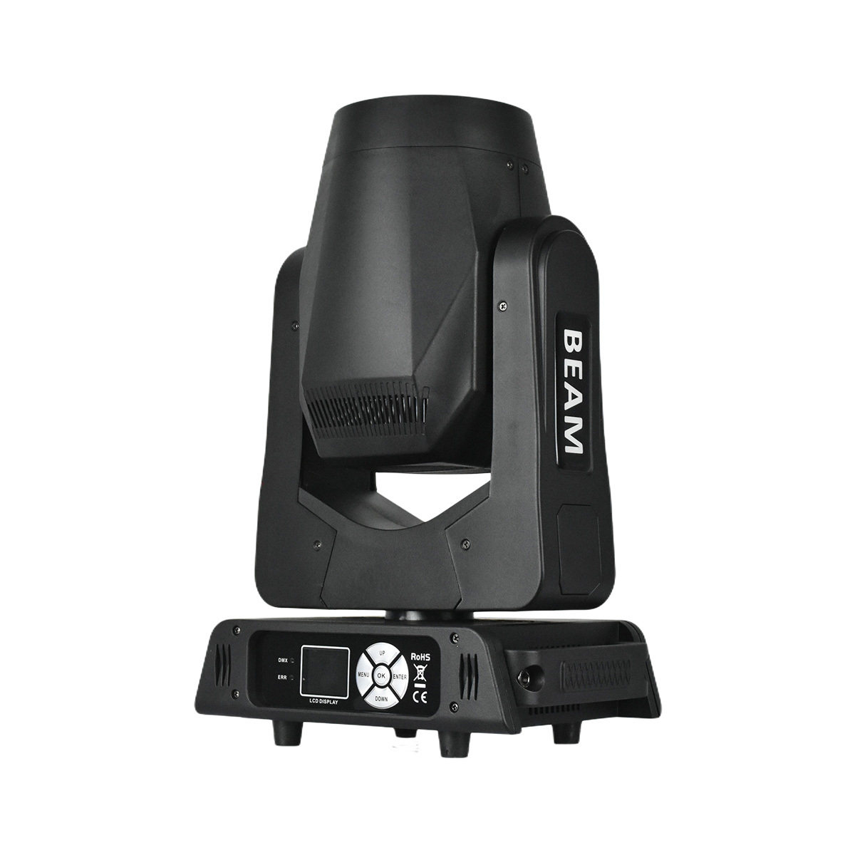 Stage Beam Moving Head Light 200W LED Stage Gobo DJ Light Ring Circle Strip Prism Rainbow Effect Concert DJ Equipment for KTV