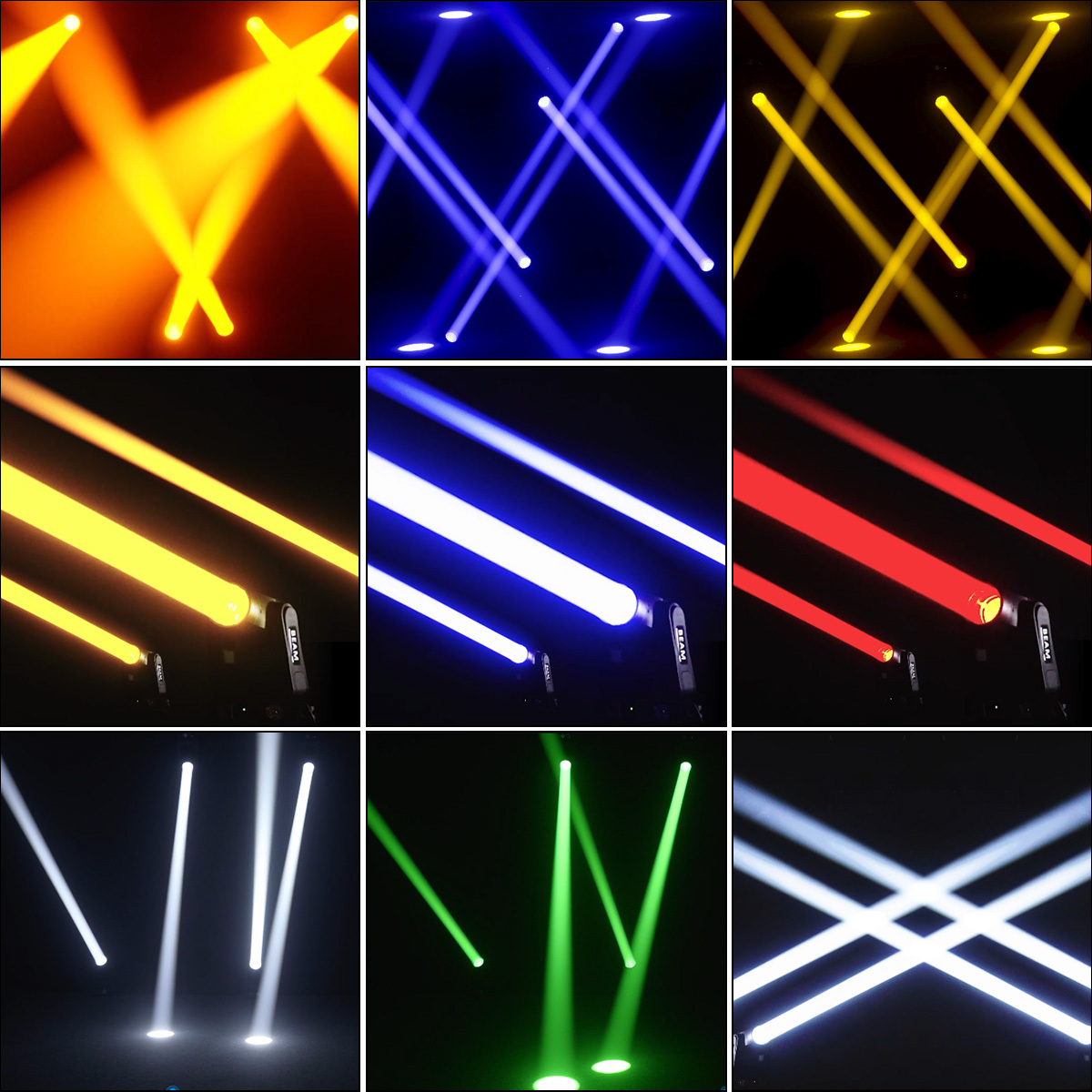 Stage Beam Moving Head Light 200W LED Stage Gobo DJ Light Ring Circle Strip Prism Rainbow Effect Concert DJ Equipment for KTV