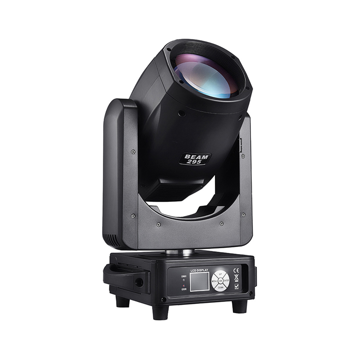 Beam 295W Bulb Moving Head Light Double Prisms Rainbow Frost Effect DMX512 Control 8500K LED Ring Strip Stage Light for DJ Party
