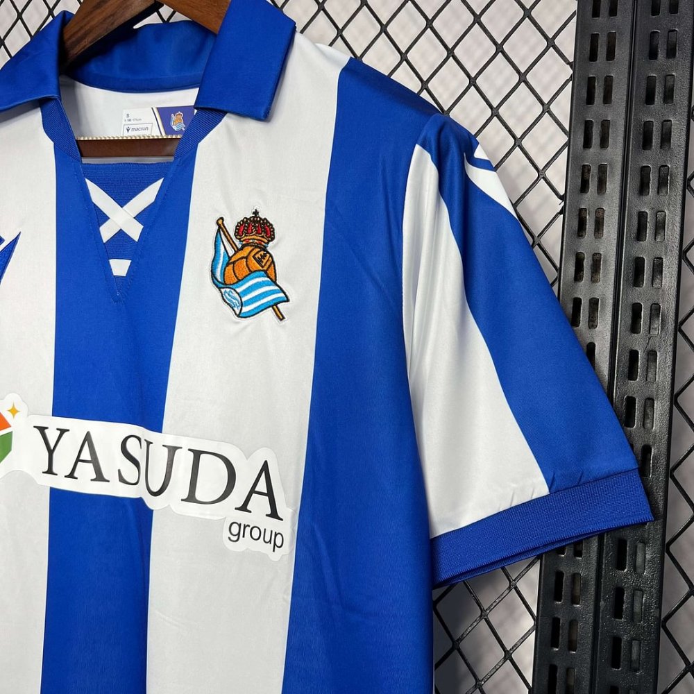 1:1 copy top quality 2024/2025 Real Sociedad Home Football Shirt