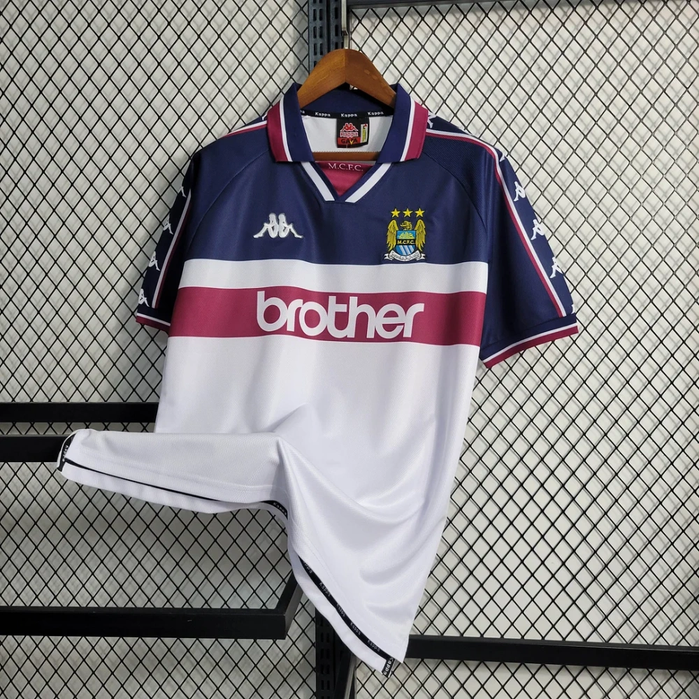 1:1 copy top quality 1997/1998 Retro Manchester City Away Jersey