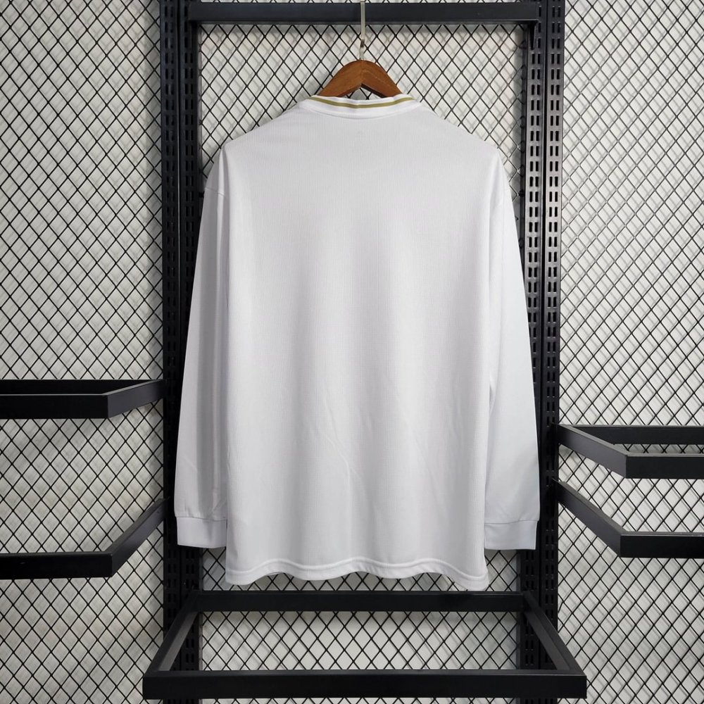 1:1 copy top quality 2019/2020 Retro Long Sleeve Real Madrid Home Football Shirt