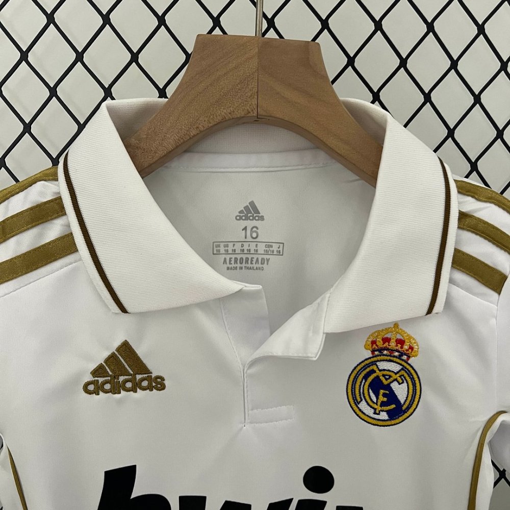 1:1 copy top quality 2011/2012 Retro Real Madrid Home Football Shirt Kids Size