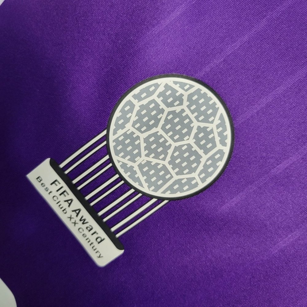 1:1 copy top quality 2006/2007 Retro Real Madrid Third Away Purple Football Shirt