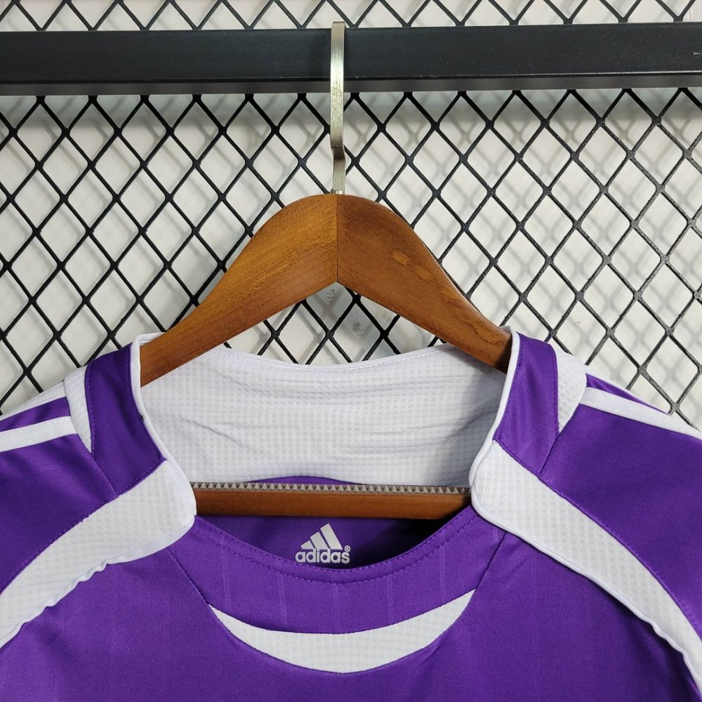 1:1 copy top quality 2006/2007 Retro Real Madrid Third Away Purple Football Shirt