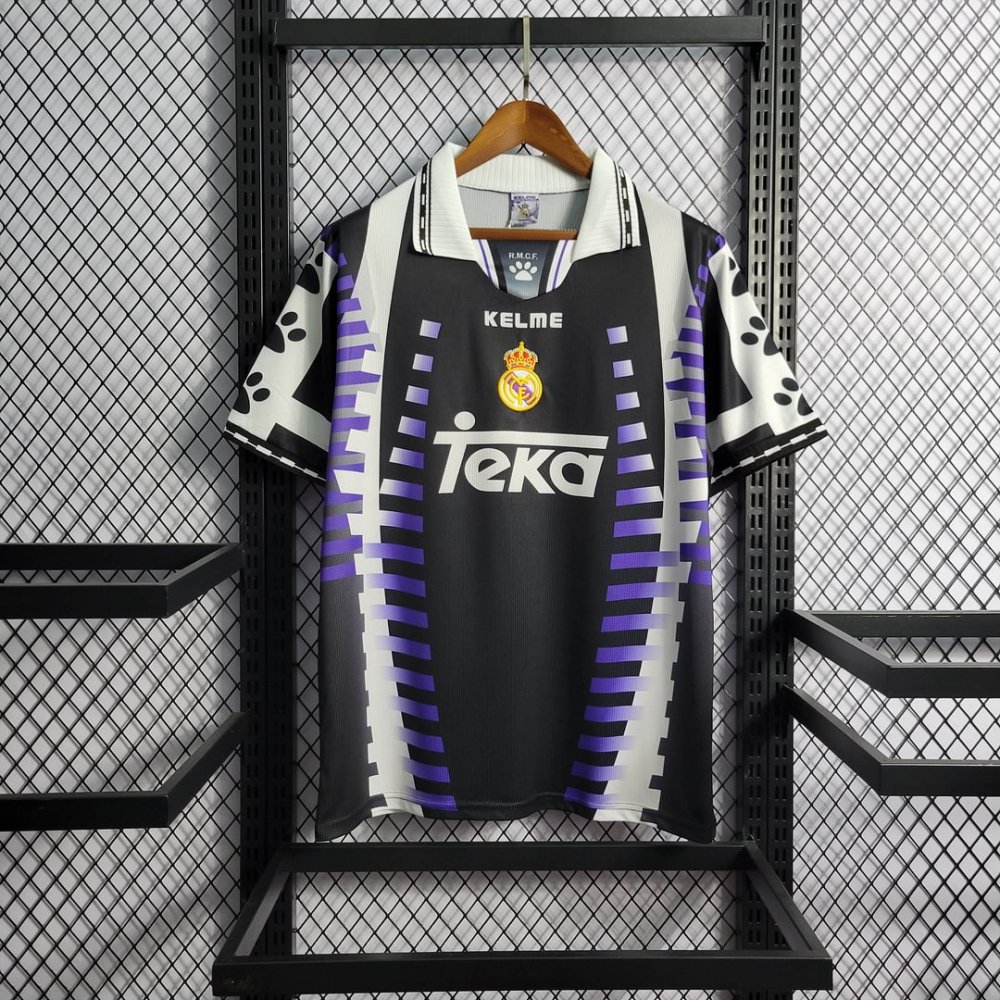 1:1 copy top quality 1997/1998 Retro Real Madrid Third Away Football Shirt