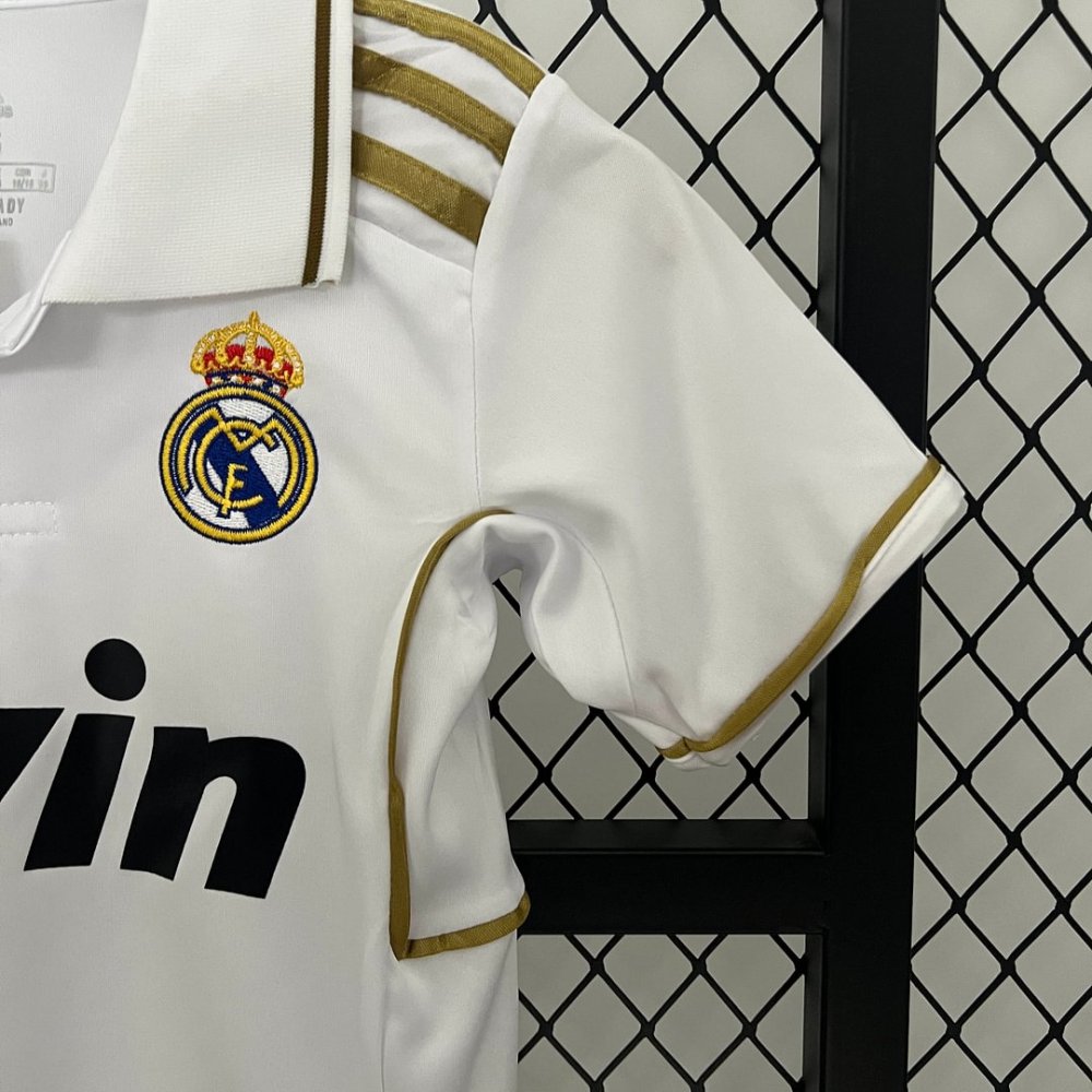1:1 copy top quality 2011/2012 Retro Real Madrid Home Football Shirt Kids Size
