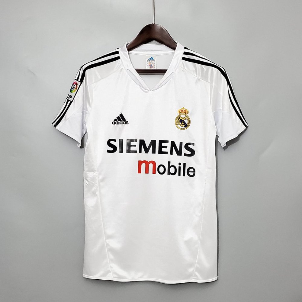 1:1 copy top quality 2004/2005 Retro Real Madrid Home Football Shirt