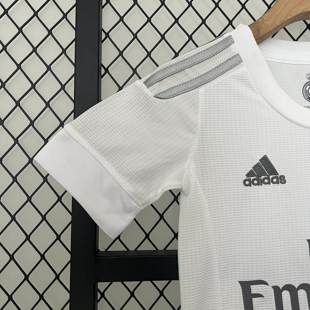 1:1 copy top quality 2015/2016 Retro Real Madrid Home Football Shirt Kids Size