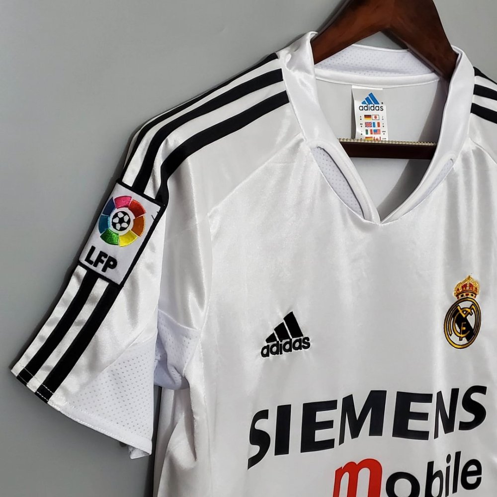 1:1 copy top quality 2004/2005 Retro Real Madrid Home Football Shirt