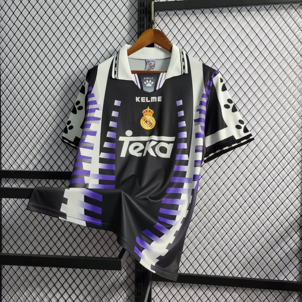 1:1 copy top quality 1997/1998 Retro Real Madrid Third Away Football Shirt